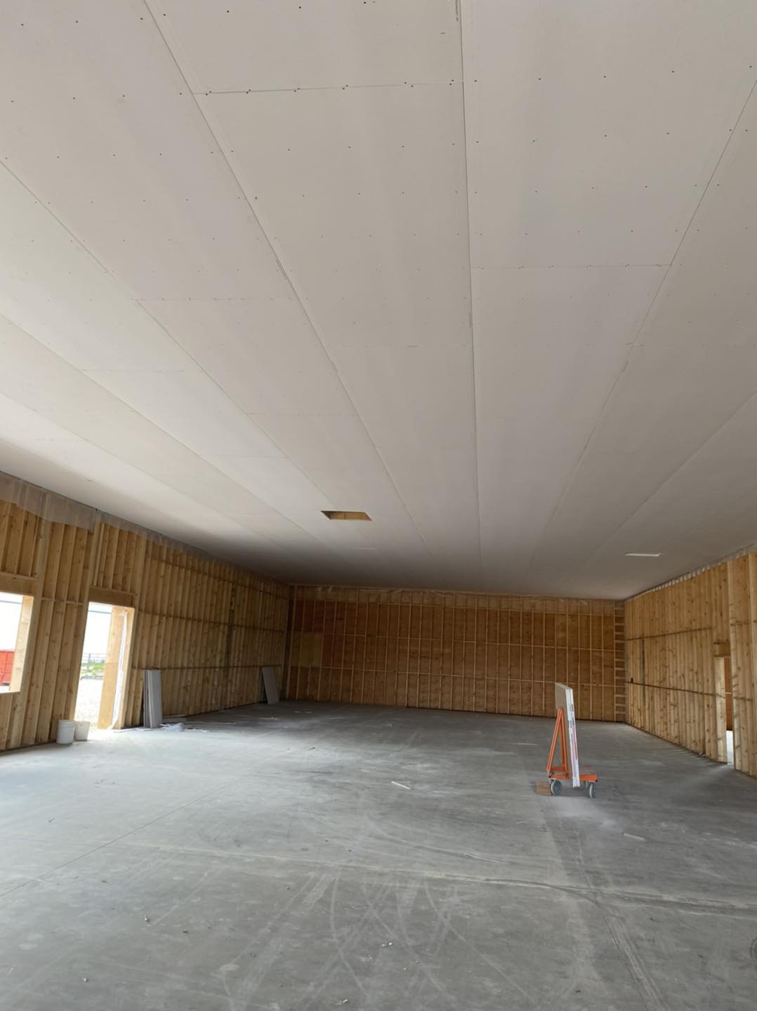 Commercial ceiling drywall